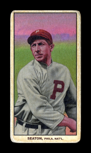 T206-Helmar #293 Tom Seaton, 27-12 in 1913 Philadelphia Phillies