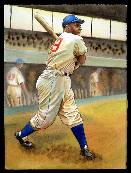 Original Art: Roy Campanella, Brooklyn Dodgers HOF