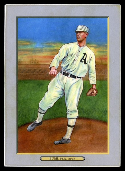 T3-Helmar #58 "Bullet Joe" Bush, World Series Hero of 1913 Philadelphia Athletics