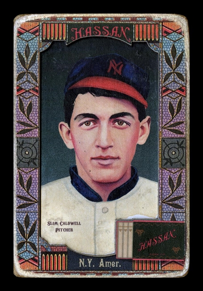 Helmar Oasis #92 Slim Caldwell, almost traded for Walter Johnson in an even-up swap New York Highlanders