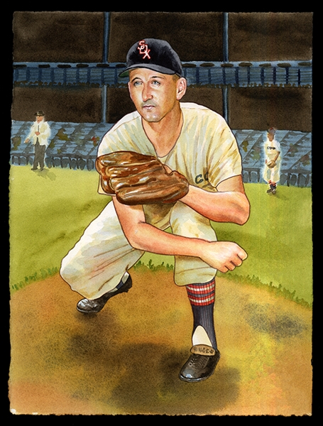 Helmar Original Art: Dick Donovan, Chicago White Sox