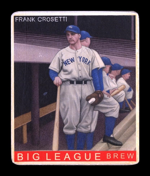 R319-Helmar Big League #296 Frank Crosetti New York Yankees
