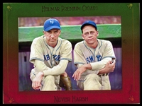 Helmar Imperial Cabinet #105 Giants: Bill TERRY & Carl HUBBELL New York Giants