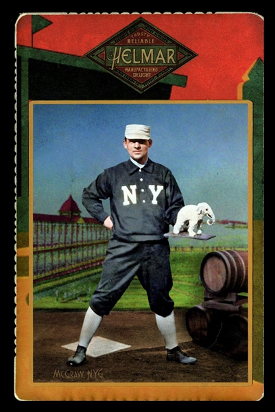 Helmar Cabinet Series II #92 John McGRAW: .334 lifetime over 16 years; 33 years a manager New York Giants HOF