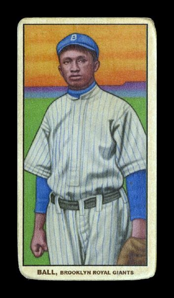 T206-Helmar #352 Walter Ball Brooklyn Royal Giants