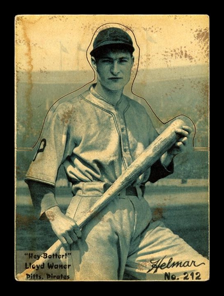 R318-Helmar Hey-Batter! #212 Little Poison: Lloyd WANER Pittsburgh Pirates HOF