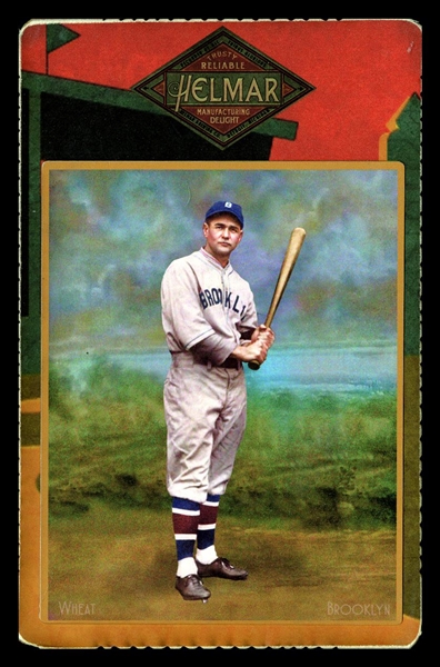 Helmar Cabinet Series II #106 Zack WHEAT: .317 lifetime average Brooklyn Dodgers HOF