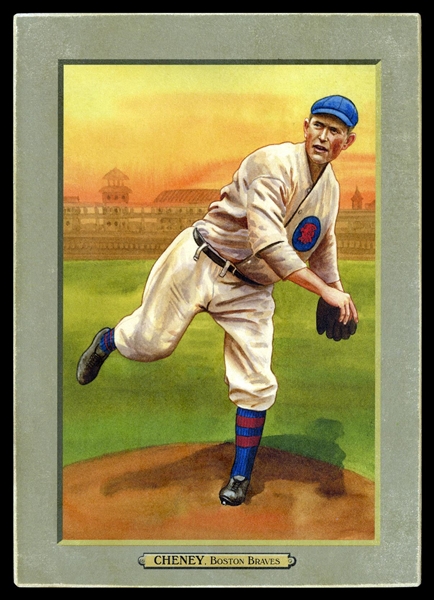 T3-Helmar #122 Larry Cheney, 1912 NL leader in wins (26) Boston Braves