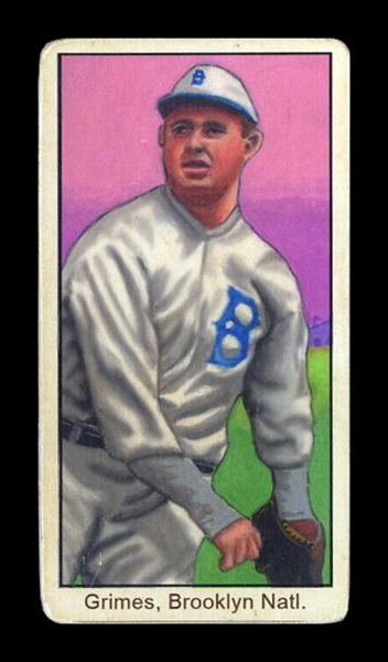 T206-Helmar #2 Burleigh GRIMES; 270 wins Brooklyn Dodgers HOF