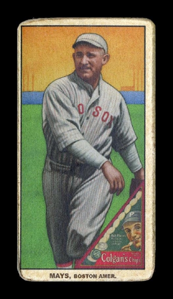 T206-Helmar #361 Carl Mays Boston Red Sox