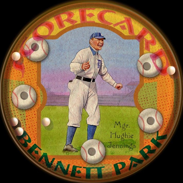 Getcha Scorecard! Series #1 Hughie JENNINGS (HOF); Charley "Boss" Schmidt; Detroit Tigers HOF