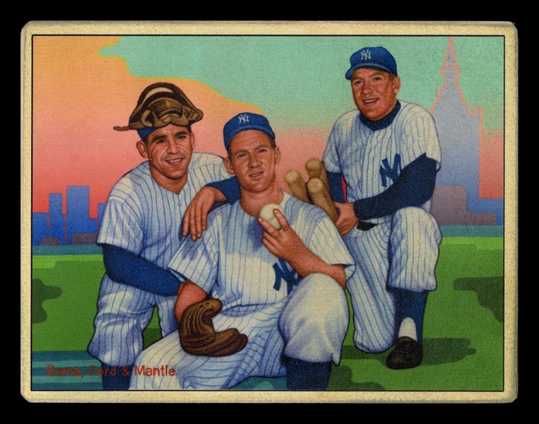 Helmar This Great Game #35 Yogi BERRA, Whitey FORD, Mickey MANTLE New York Yankees HOF