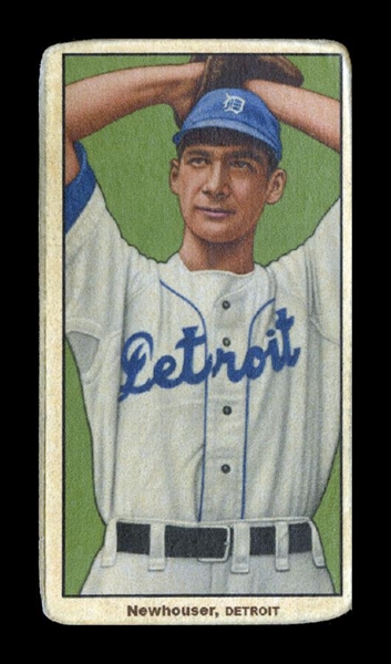 T206-Helmar #433 Hal NEWHOUSER: Twice MVP Detroit Tigers HOF