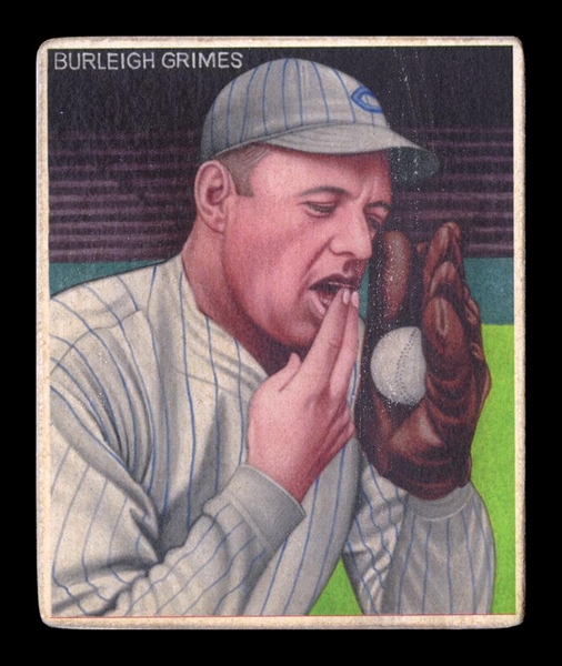 R319-Helmar Big League #53 Burleigh GRIMES; 270 wins Pittsburgh Pirates HOF