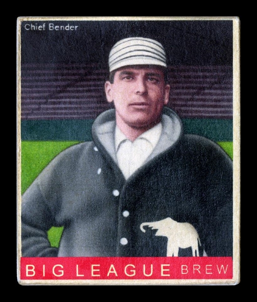 R319-Helmar Big League #54 Chief BENDER Philadelphia Athletics HOF