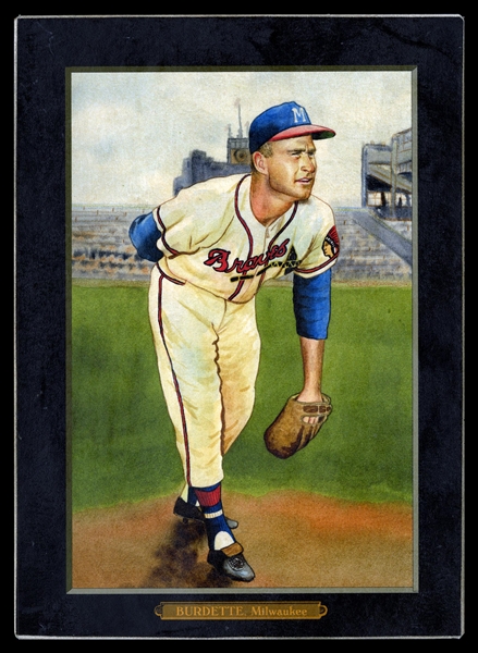 Helmar T4 #50 Lew Burdette Milwaukee Braves