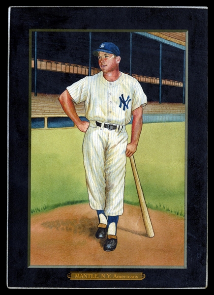 Helmar T4 #21 Mickey MANTLE New York Yankees HOF