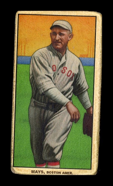 T206-Helmar #361 Carl Mays Boston Red Sox