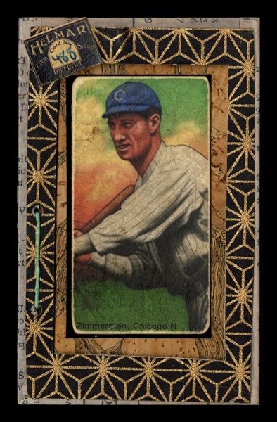 T206-Helmar #488 Heinie Zimmerman: .295 lifetime average Chicago Cubs