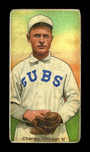 T206-Helmar #525 Larry Cheney, 1912 NL leader in wins (26) Chicago Cubs