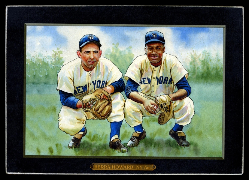 Helmar T4 #84 Yogi BERRA (HOF); Elston Howard; New York Yankees HOF