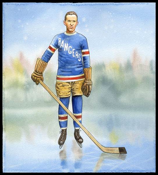 Natalia Original Art: Hockey, Frank Bouche, New York Rangers