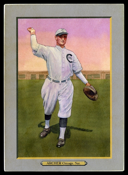 T3-Helmar #25 Jimmy Archer, Ireland Born. .250 over 12 seasons Chicago Cubs