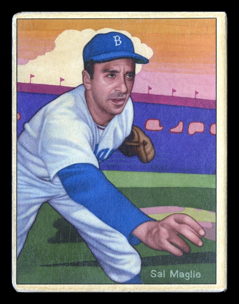 Helmar This Great Game #162 Sal "The Barber" Maglie Brooklyn Dodgers First Time