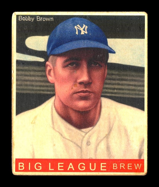 R319-Helmar Big League #139 Bobby Brown New York Yankees