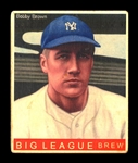 R319-Helmar Big League #139 Bobby Brown New York Yankees
