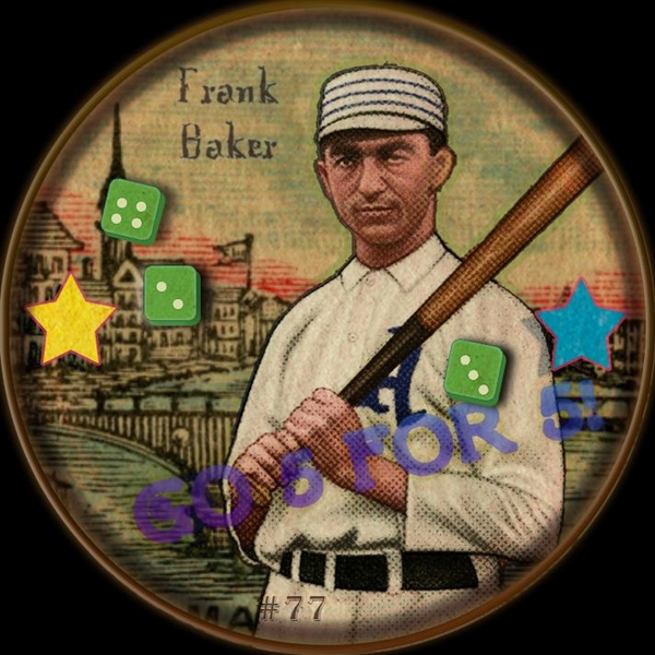 H813-4 Boston Garter-Helmar #77 Frank "Home Run" BAKER Philadelphia Athletics HOF