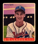 R319-Helmar Big League #266 Warren SPAHN Boston Braves HOF