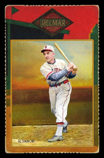 Helmar Cabinet Series II #57 Al SIMMONS: .334 lifetime batting average over 20 seasons Boston Bees HOF
