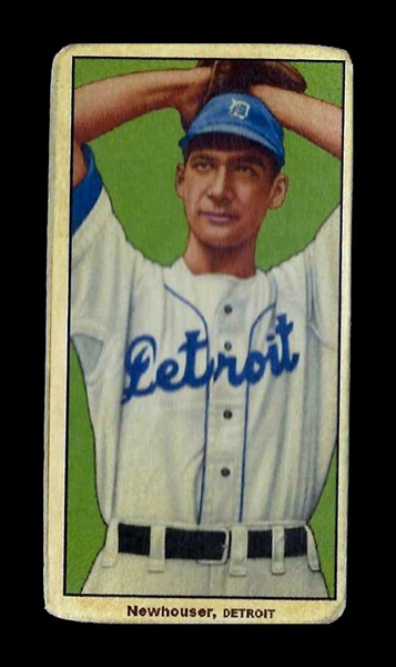T206-Helmar #433 Hal NEWHOUSER: Twice MVP Detroit Tigers HOF
