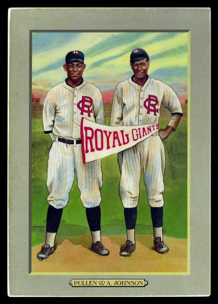 T3-Helmar #113 Neal Pullen, Ajay Johnson Philadelphia Royal Giants