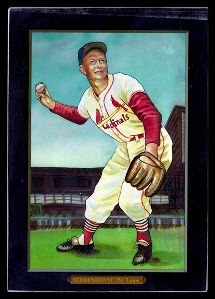 Helmar T4 #70 Red SCHOENDIST St. Louis Cardinals HOF