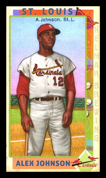 This Great Game 1960s #73 Alex Johnson, 1970 American League Batting Champ St. Louis Cardinals First Time