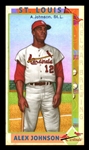 This Great Game 1960s #73 Alex Johnson, 1970 American League Batting Champ St. Louis Cardinals First Time