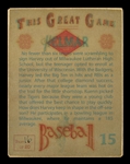Helmar This Great Game #15 Harvey Kuenn Detroit Tigers