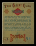 Helmar This Great Game #94 Bobo Newsom Washington Senators