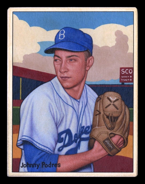 Helmar This Great Game #97 Johnny Podres Brooklyn Dodgers