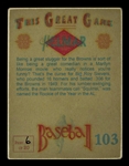 Helmar This Great Game #103 Roy Sievers St. Louis Browns