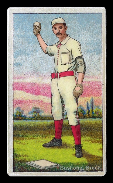 Helmar Polar Night #9 Doc Bushong, top catcher Brooklyn Bridegrooms