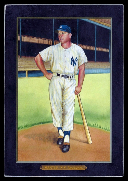 Helmar T4 #21 Mickey MANTLE New York Yankees HOF