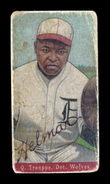 T206-Helmar #468 Quincy Trouppe Detroit Wolves