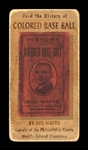 T206-Helmar #468 Quincy Trouppe Detroit Wolves