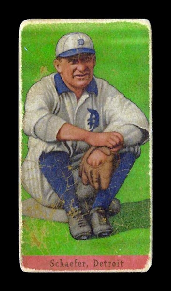 T206-Helmar #474 Germany Schaefer Detroit Tigers