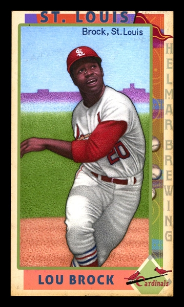 This Great Game 1960s #124 Lou BROCK St. Louis Cardinals HOF First Time