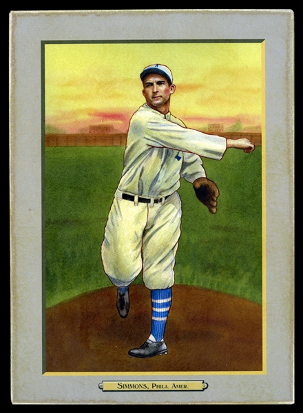 T3-Helmar #53 Al SIMMONS: .334 lifetime batting average over 20 seasons Philadelphia Athletics HOF