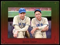 Helmar Imperial Cabinet #140 Carl HUBBELL, Gus Mancuso New York Giants HOF